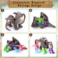 Hydren 5 Pcs Dragon Plush Toys Set 16 Inch Giant Dragon Plush Stuffed Animal With 4 Pcs Babies Dragons In Mommy Dragon'S Belly F