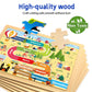 EggSun Christmas Wooden Puzzles for Toddlers 3-5 6 Packs 24Pcs Jigsaw Wooden Number Shape Puzzles for Ages 4-8 Preschool Educational Brain Toys Gifts for Boys and Girls 2 4 3 5 Year Old(Season)