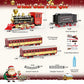 Hot Bee Christmas Train Set,Train Set For Toddlers 2-4,Christmas Train Sets For Around The Tree,Steam Locomotive With Lights,Sounds,And Spray,Easy Setup Train Toy,Perfect Train Set For Kids Ages 4-8
