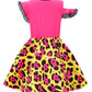 Relibeauty Girls 80S Costume Kids Fancy Dress Costumes Accessories For Girls Cosplay 1980S Theme Retro Party 6-7/130