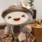 Doll Clothing - Babydoll Clothes Set Chic Outfit Handmade Garment Dress With Shoes And Accessories(No Doll), Brown-Lbb017
