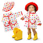 Oct17 Doll Clothes For American Girl 18    Inch Dolls Wardrobe Makeover Outift Christmas Santa Casual Dress Boots Bundle