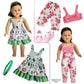 Hoakwa American Doll Clothes And Accessories For 18 Inch Doll, 18' Doll Clothes Dress, Total 19 Pcs Including 8 Sets Of Clothing Outfits With Shoes, Underwear, Headband, And Cap (Not Include The Doll)