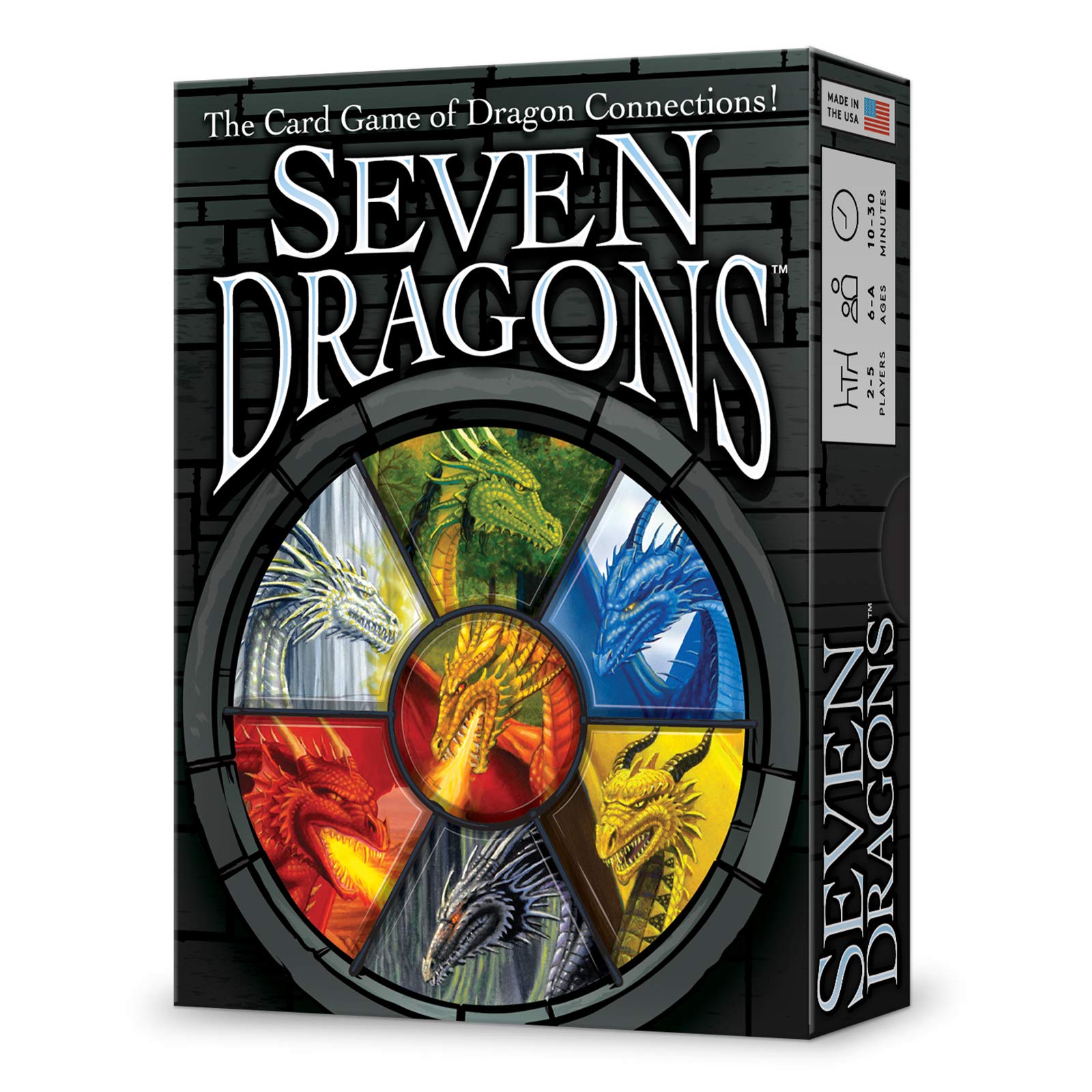 Looney Labs Seven Dragons Card Game - Create a Dragon Territory with Strategic Gameplay