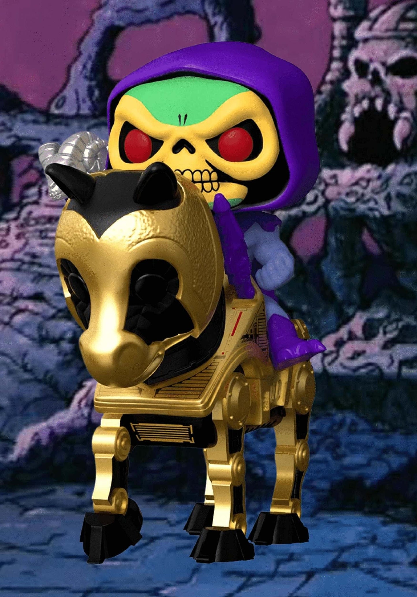Funko Pop Rides Retro Toys: Master'S Of The Universe - Skeletor With Night Stalker,Multicolor,56201