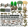 Military  Pack  WW2 Army Gear Kit Bricks Accessories Set  SWAT Building Blocks Parts for Soldier Figures  Compatible with Major Brands