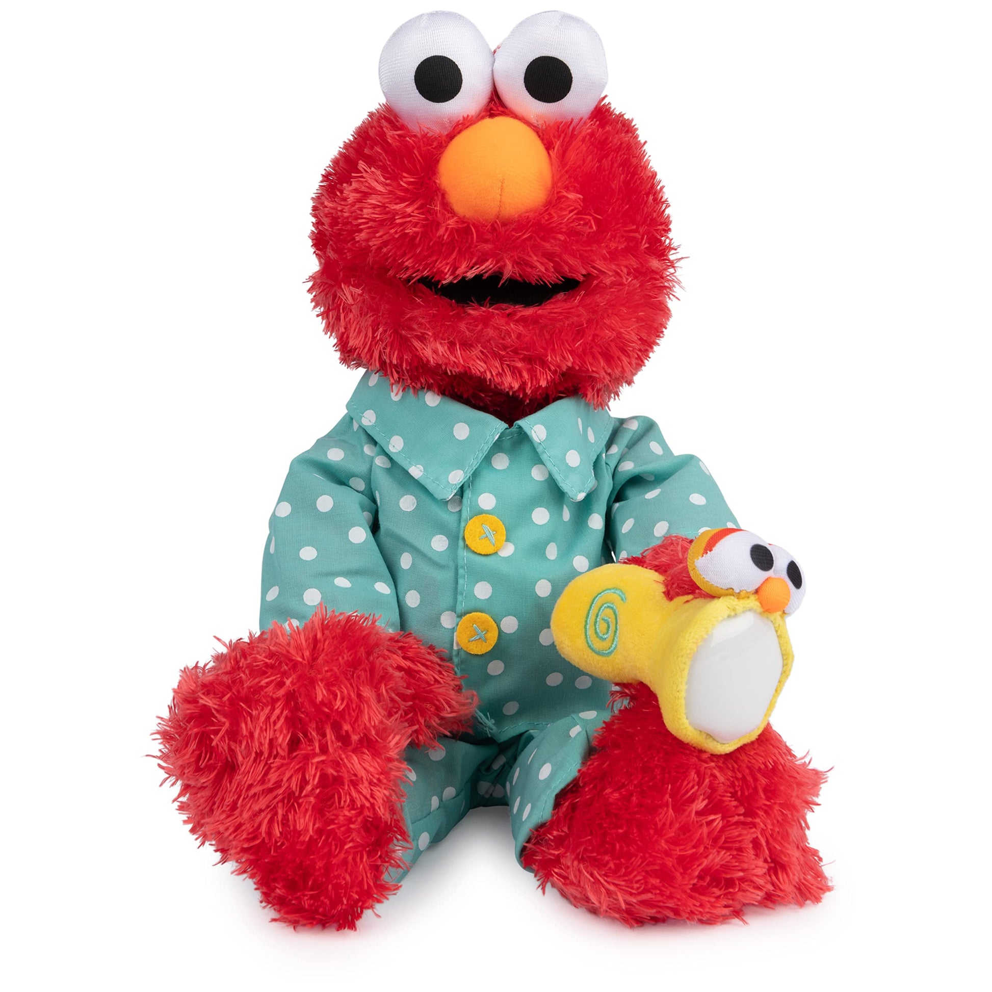 GUND Sesame Street Official Bedtime Elmo Muppet Plush  enhanced Glow-in-The-Dark Plush Toy for Ages 1 & Up  Red  12 