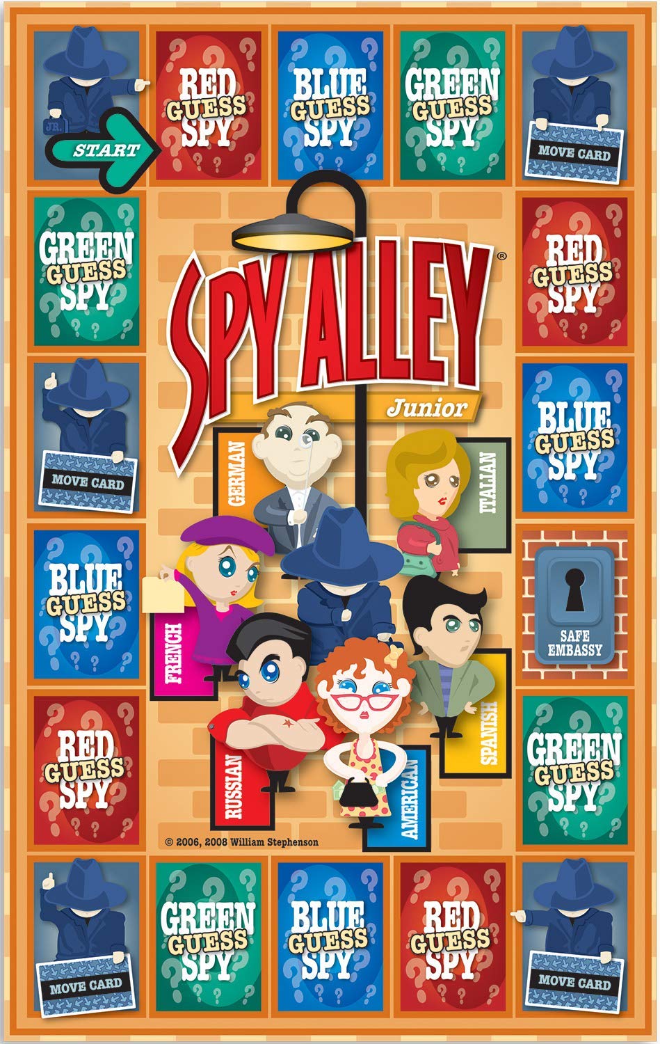Spy Alley Junior Board Game - Guessing Game For Kids - Light Strategy - Best Of Early Gamers.