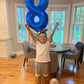 Navy Blue 8 Balloon, Number Balloon 40 Inch, Blue Birthday Decorations, 8 18 28 38 80 Birthday Balloons, 8Th Blue Party Supplies
