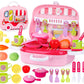 zest 4 toyz Kitchen Set for Kids Girls Pretend Play Toys Little Chef for Kids in Chef Portable Suitcase Role Play Fun Toys for G
