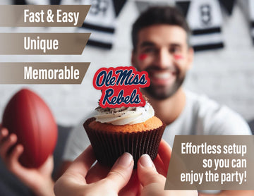 Ole Miss Rebels Party Supplies (42 Pieces) For University Of Mississippi Graduation, Tailgating And Birthday Party Decorations W