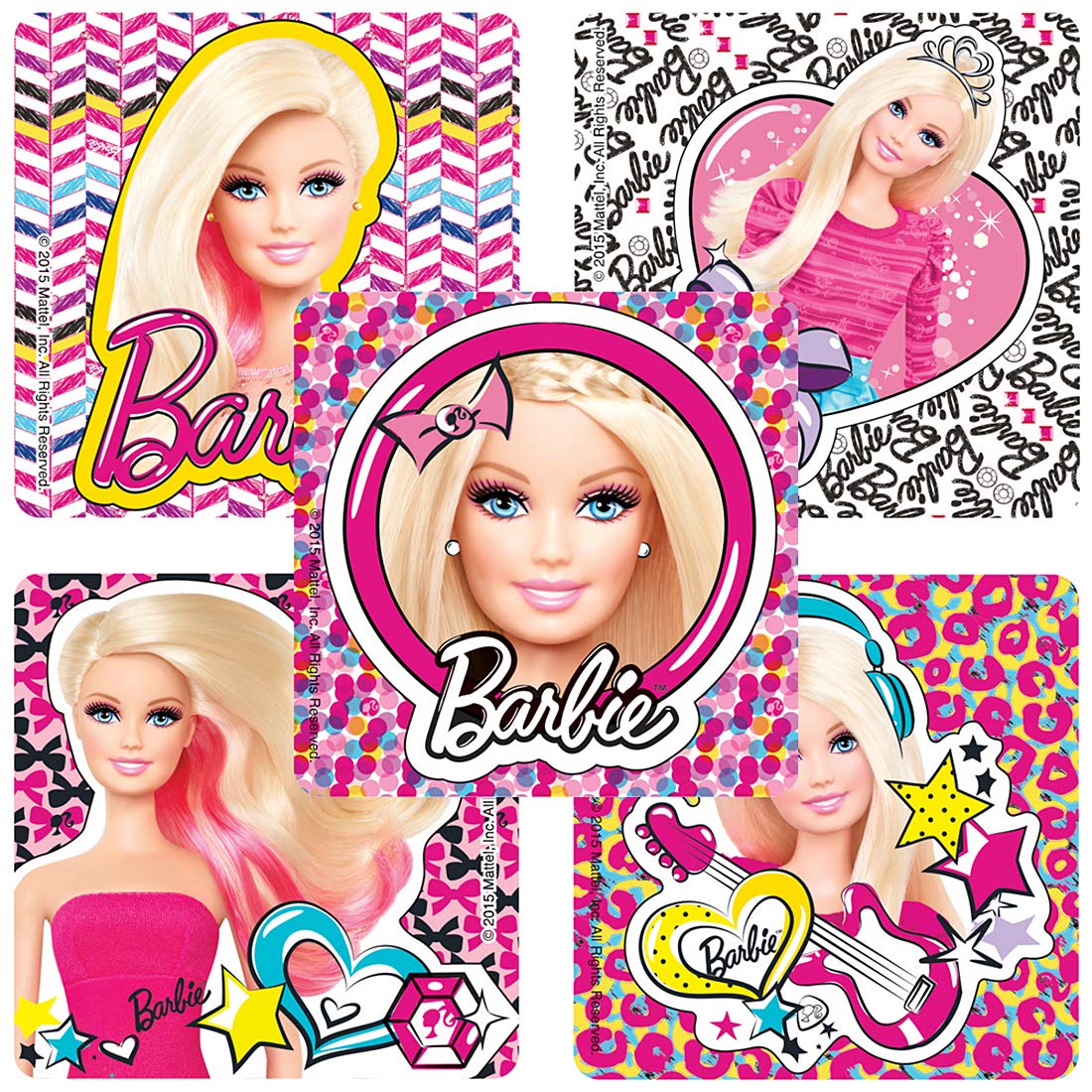 SmileMakers Barbie Pics Stickers Hypoallergenic, Latex Free
