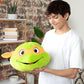 Club Mocchi Mocchi Michelangelo Plush - 15 Inch TMNT Head Toy, Orange, Soft Polyester Collectible