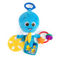 Baby Einstein Activity Arms Octopus Bpa Free Clip On Stroller Toy With Rattle And Mirror, Age Newborn + , Blue