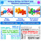 Curious 2 Learn 300 Pieces Building Blocks- Kids Stem Toys Educational Building Toys- Discs Sets Interlocking, Solid Plastic For Preschool Kids Boys And Girls Aged 3+, Creativity Kids Toys