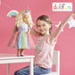 DOLLFUN 18 inch Doll Clothes and Accessories  Unicorn Dress Set Includes Shoes  Unicorn Headbands & Backpack(Compatibie with Most 18 Inch Doll)