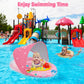 EZIGO Baby Pool Float with Canopy UPF50+ Sun Protection, Inflatable Kids Pool Floats with Ocean Animal Toys for Baby 6-36 Months