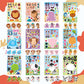 24 Pcs Make A Face Stickers For Kids - Make Your Own Stickers Animal Mix And Match Sticker Sheets With Safaris, Sea And Farm Ani