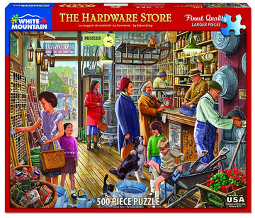 White Mountain Puzzles The Hardware Store - 500 Piece Jigsaw Puzzle, 144 Months To 1188 Months