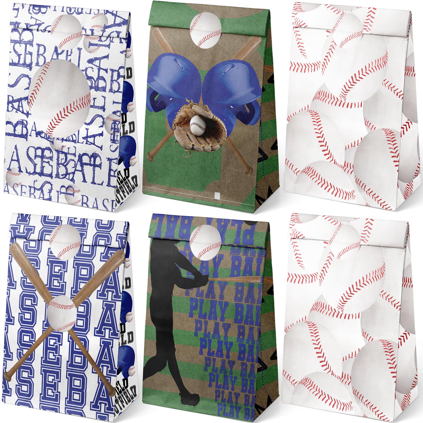 Outego 24 Baseball Party Favor Bags Baseball Goodie Bags Baseball Party Favors For Kids Baseball Birthday Party Supplies