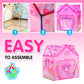 Play 10 Kids Tent, Princess Castle Pink Tent For Kids, Kids Playhouse Kids Play Tent, Kids Tent Indoor Playhouse For Kids Outdoor, 37 * 28 * 40Inch,Big Enough For 2-3 Little Kids Play Together