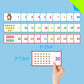 SpriteGru 1-30 Number Puzzle Games, Double-Sided Math Toy, 30 Pieces, Cardstock, Early Learning for Preschool Toddlers, Blue/Green/Red