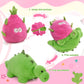 Miaodam Reversible Dragon Fruit Dinosaur Plush Toys, Zip Flip Stuffed Animals, Cute Dinosaur Plushie In A Dragon Fruit, For Baby, Boys & Girls (30Cm/11.8In)