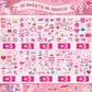 JULMELON 480PCS Happy Mothers Day Stickers, 30 Sheets Cute Mom Stickers Bulk Mothers Day Labels Stickers for Cards Envelopes DI