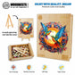 Woodbests Wooden Jigsaw Puzzle For Adults, Mandala Hummingbird Puzzle (L, 300Pcs, 13.8'X13.8') Beautiful Wooden Box, Puzzle Wood Unique Shape, Birthday Gifts For Adults And Kids Family Game