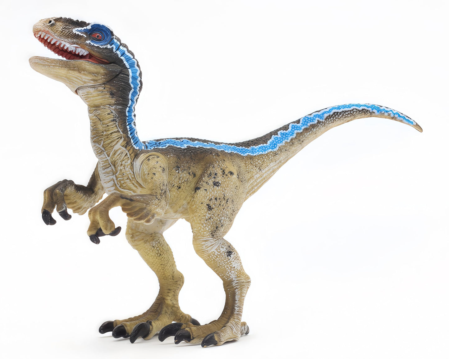 Gemini&Genius Velociraptor Dinosaur Toy For Kids, Raptor Dinosaur With Moveable Jaw And Hands, Realistic And Funny Dino Gift, Display, Collection And Play For Kids