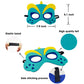 TEEHOME Dinosaur Masks Party Supplies (24 Packs) Felt and Elastic for Kid - Dinosaur Party Decorations with 24 Masks Different T