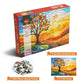 Colorful Stained Glass Tree of Life Puzzle - 1000 Pieces Jigsaw Puzzle for Adults - Challenging and Unique (19.7x27.6 in)