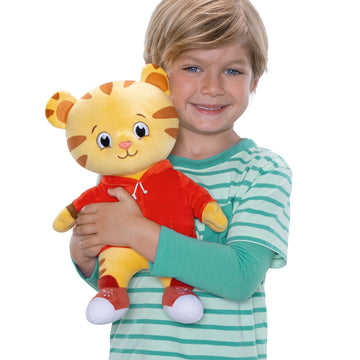 Daniel Tiger's Neighborhood 10th Anniversary Plush Toy, Cuddle Up Daniel Tiger - 12 Tall, Soft and Huggable, Perfect for Kids