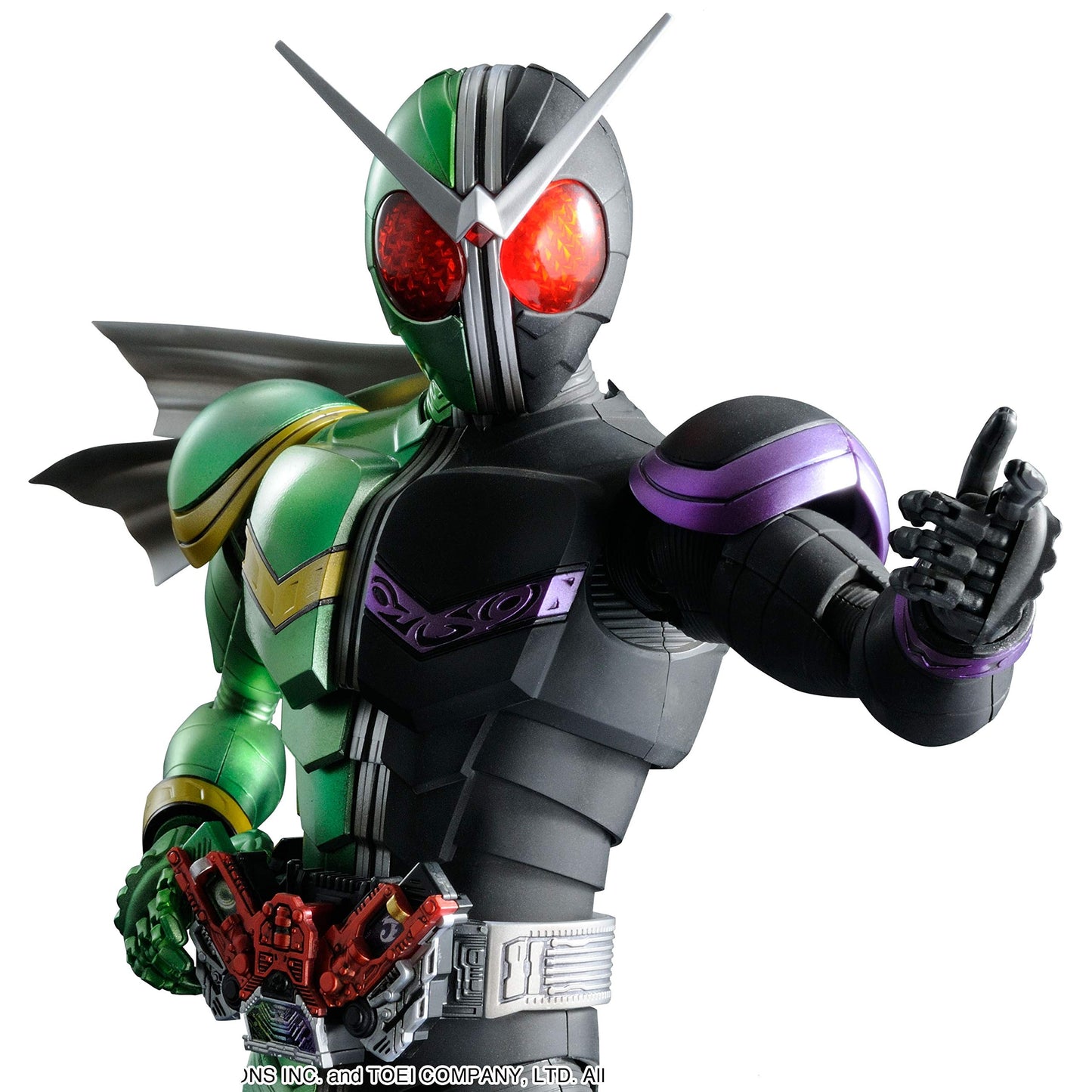 Bandai Hobby - Kamen Rider W - Kamen Rider Double Cyclone Joker, Bandai Spirits Mg Figure-Rise Artisan Model Kit