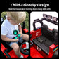Outfunny 24V Ride-On Truck, Kids Electric Car With Remote Control, 4 Wheels Suspension, Safety Belt, Lights & Music, Ride-On Toy