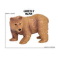 Terra By Battat - Forest Animals - Miniature Wolf & Toy Animals For Kids 3-Years-Old & Up (3 Pc), Multi