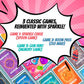 Sparkle Chase - Fast-Paced Family Card Game | Spoons And Old Maid Games | 3 Games In 1 | Fun For Kids & Adults | Matching, Strat