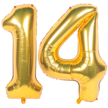 40 Inch Gold Number Balloons Helium Foil Mylar Balloon Birthday Party Banquet Decoration 14