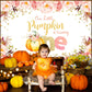 Avezano Pumpkin 1st Birthday Backdrop Girl Our Little Pumpkin is Turning One Decorations 7x5ft Fall Pink and Gold Pumpkin First