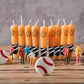 18 Pieces Baseball Bat Candle Baseball Sports Birthday Candle Baseball Cake Cupcake Candle for Birthday Baby Shower Baseball Fan