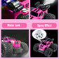 Monster Truck for Girls, Girls Remote Control Car Toys, Pink RC Trucks with Spray Function, 4WD 360 Flips Rotating Car Toys for