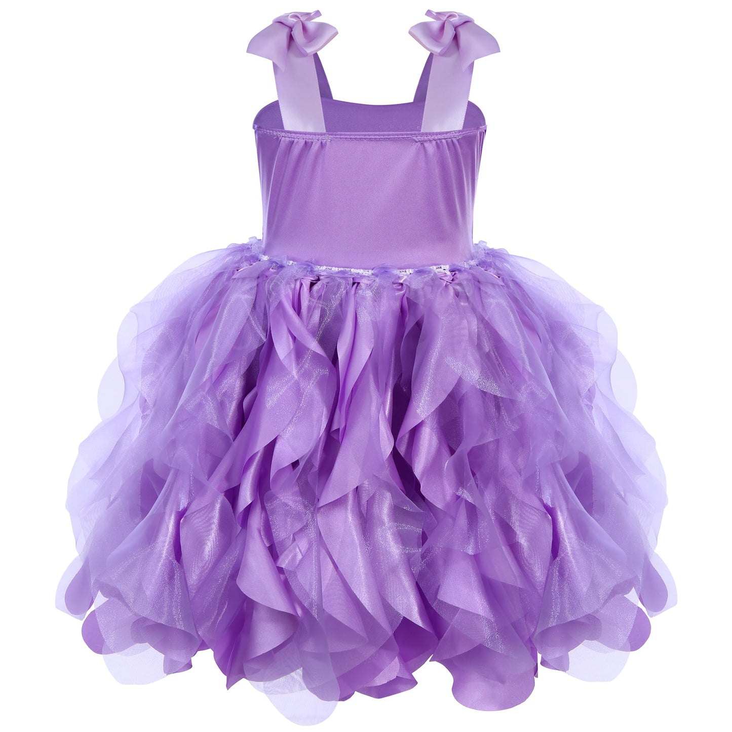 Soyoekbt Fairy Costume For Girls Princess Tutu Dress With Butterfly Wings For Girls Birthday Party Dress Up (Purple, 3-4 Years)