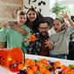 novelinks Halloween Party Favors for Kids 96PCS Halloween Toys in Bulk Halloween Prefilled Plastic Pumpkins Buckets Halloween Go