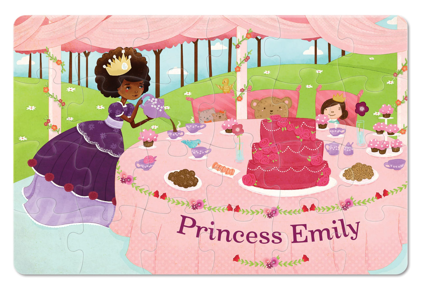 Personalized Jigsaw Puzzle For Kids, 24-Piece - I See Me! (Princess)