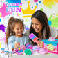 Slime Making Kit For Girls, Glimmer Crunchy Slime, Foam Slime, Jelly Cubes Slime, Glowing Slime, Stress Relief Toys For Kids 6-1