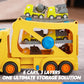 VROOMIX 3-Layer Extra Large Construction Truck Toys for Boy Girls, 7-in-1 Big Transport Vehicle Carrier Truck with Directional T