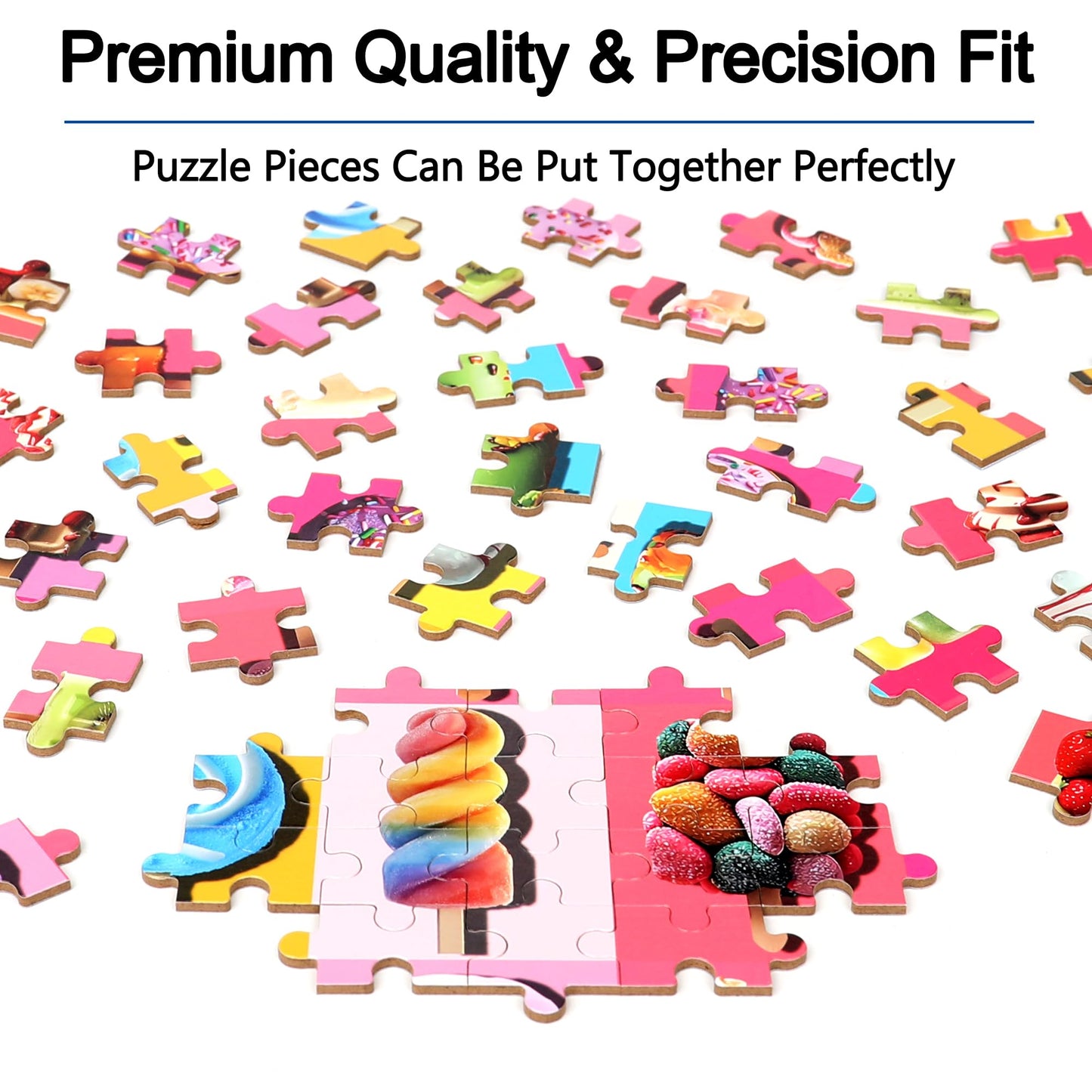 Lelemon Puzzles For Kids Ages 4-6,Popsicle Puzzle 100 Piece Puzzles For Kids In A Metal Box, Educational Kids Puzzles Jigsaw Puzzles 100 Piece Puzzle Games Puzzle Toys For Girls And Boys