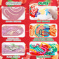 3Pcs Christmas Sensory Activity Board, Fidget Sensory Toys For Kids Adults, Duble Sided Design Kids Busy Board With Christmas Tree, Candy And Christmas Hats, Calm Down Fidget Toy For Stress Relief