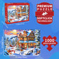 Huadada Christmas Puzzles 1000 Pieces For Adults - Christmas Cheer Jigsaw Puzzle 1000 Piece- Jigsaw Puzzles For Adults And Kids 1000 Piece Holiday Jigsaw Puzzle