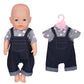 Ebuddy 6 Sets Doll Clothes Outfits For 43Cm New Born Baby Dolls, 15Inch Baby Dolls, American 18 Inch Girl Doll